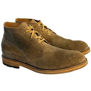 Frye Bowery Chukka Men's Ankle Boots  9 D Beige Suede Fashion Lace Up